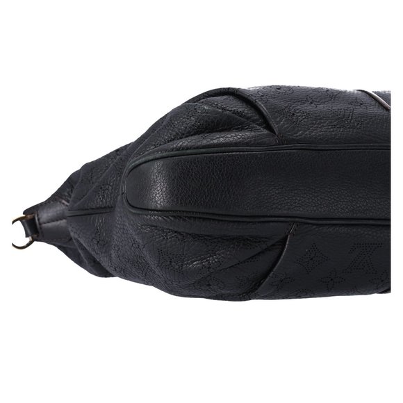 Louis Vuitton Selene MM Medium Hobo Tote Crossbody Mahina Leather Black - Picture 6 of 16
